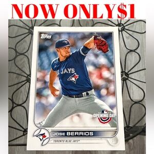Jose Berrios 2022 Topps Toronto Blue Jays Baseball Card